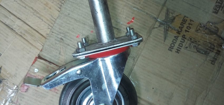 jual roda scaffolding karet 6inch area bekasi